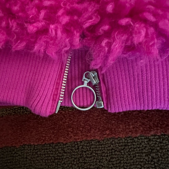 Urban Outfitters Pink Fuzzy Coat - Picture 4 of 5